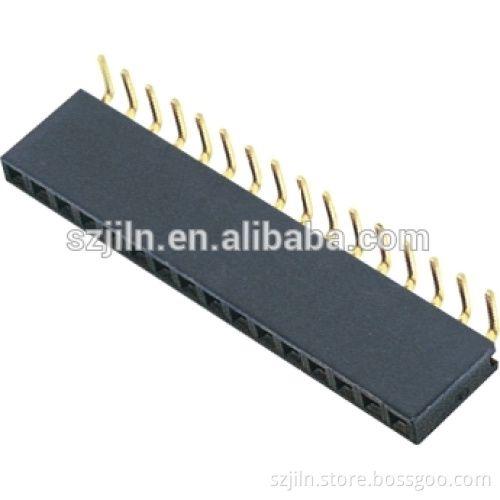2.54mm Female Header Single/Dual Row Right Angle 3pin Connector